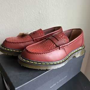 Stussy x Dr. Martens Limited Edition Made in England Cherry Red Loafer
